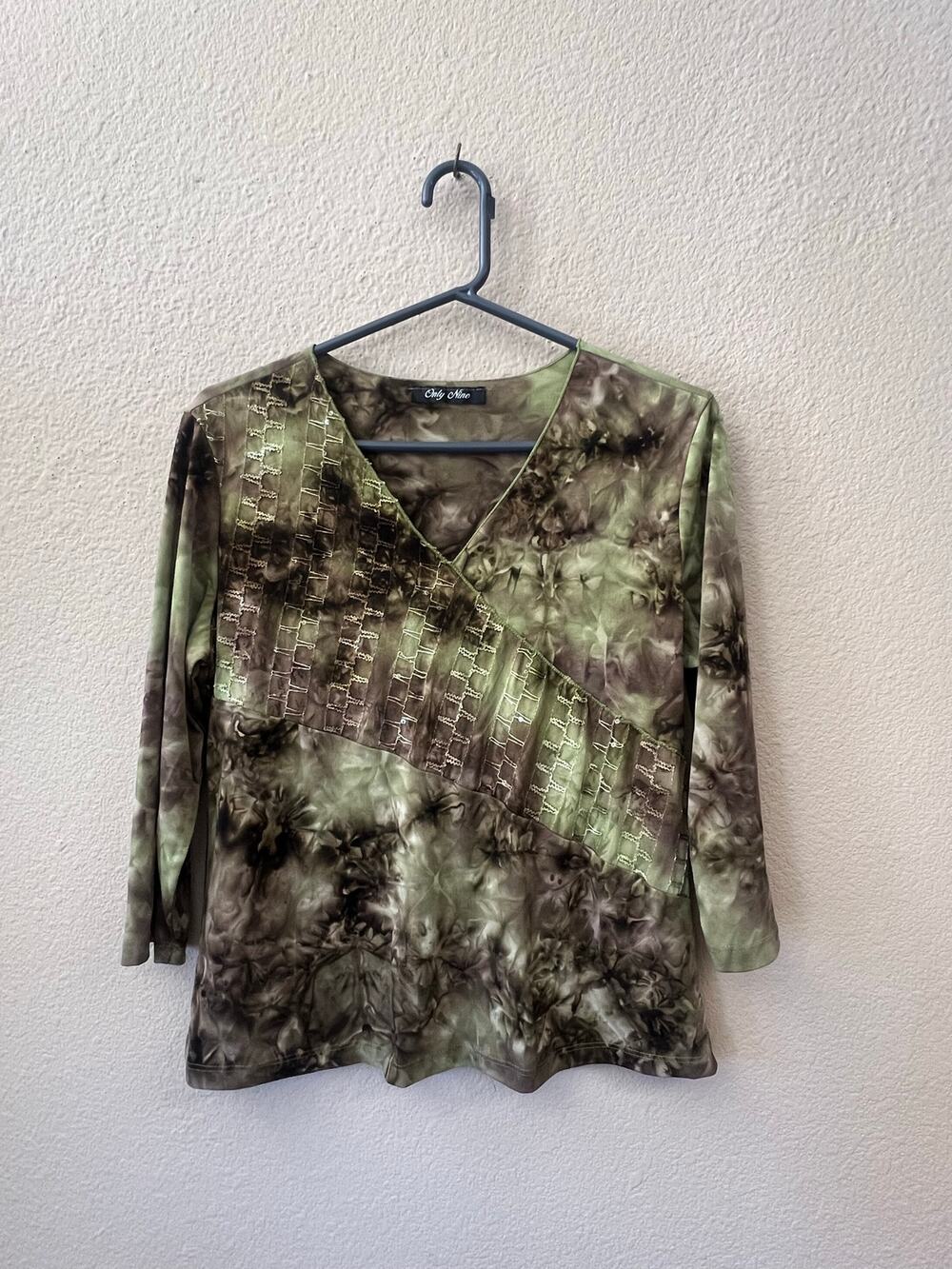 Vintage 90s Only Nine sequin blouse size M
